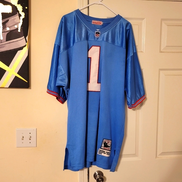Houston Oilers #1 Warren Moon jersey Mens size 56 - Picture 1 of 3